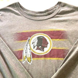 NFL Redskins Long Sleeve Womens Size XL Team Apparel Cotton Shirt